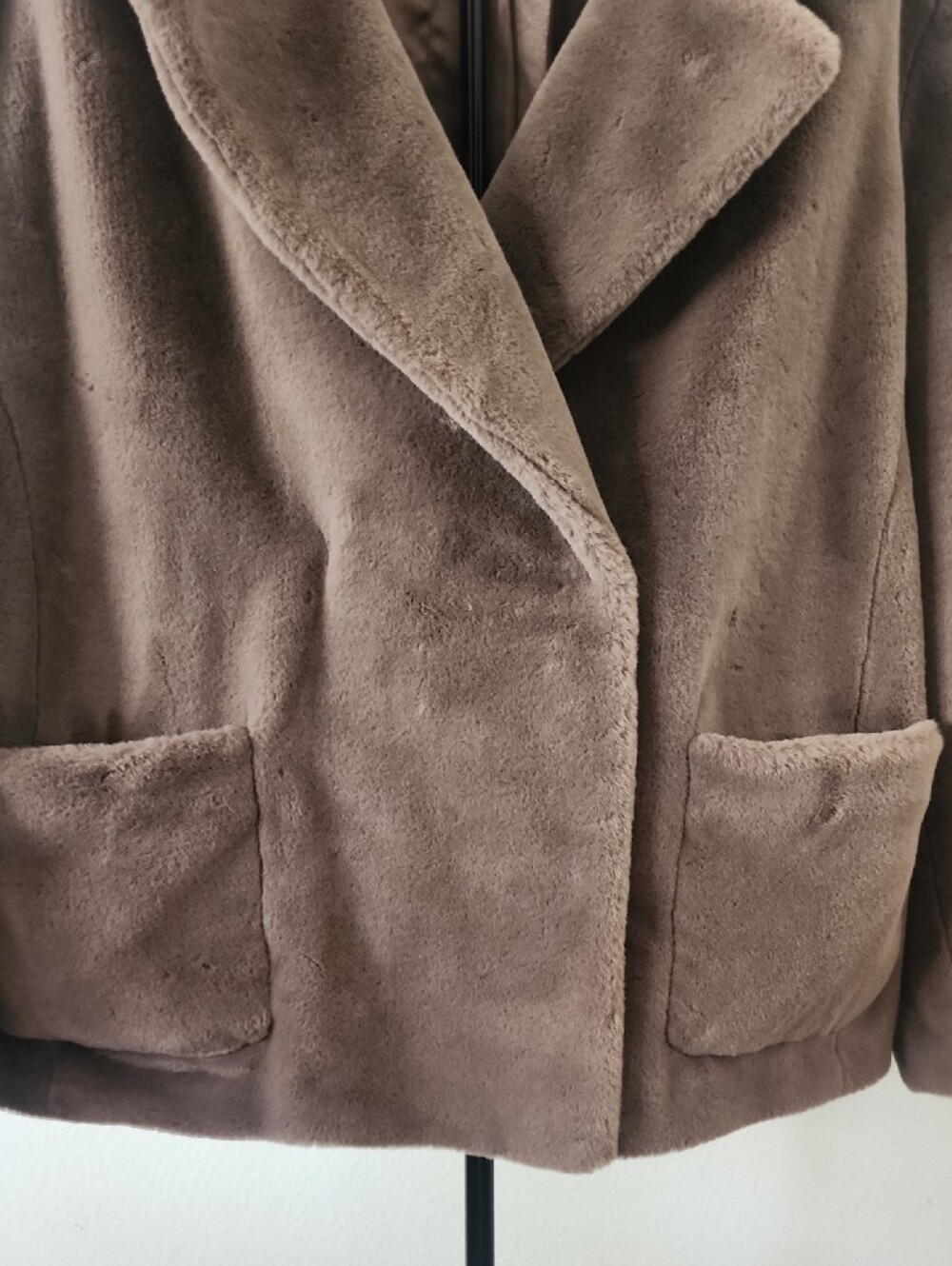 Velvet by Graham & Spencer Brown Faux Fur Teddy Jacket Coat - Picture 4 of 11